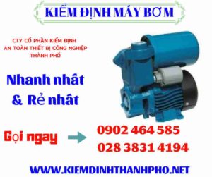 Hình ảnh kiểm định máy bơm