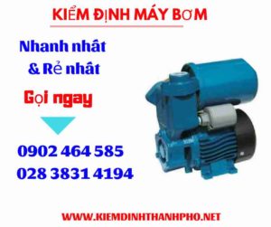 Hình ảnh kiểm định máy bơm