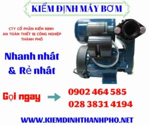 Hình ảnh kiểm định máy bơm