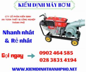 Hình ảnh kiểm định máy bơm