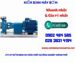 Hình ảnh kiểm định máy bơm