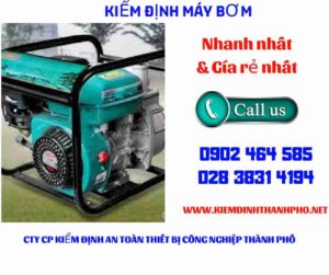 Hình ảnh kiểm định máy bơm