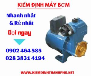 Hình ảnh kiểm định máy bơm