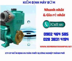 Hình ảnh kiểm định máy bơm