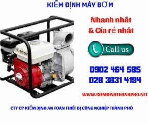 Hình ảnh kiểm định máy bơm