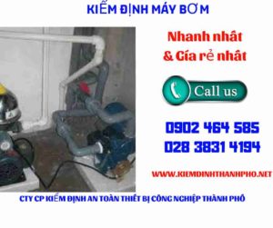 Hình ảnh kiểm định máy bơm