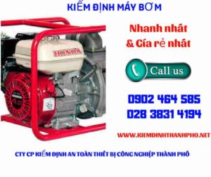 Hình ảnh kiểm định máy bơm