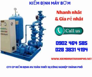 Hình ảnh kiểm định máy bơm