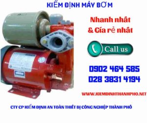 Hình ảnh kiểm định máy bơm