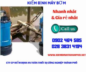 Hình ảnh kiểm định máy bơm