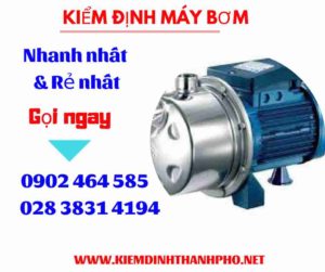 Hình ảnh kiểm định máy bơm