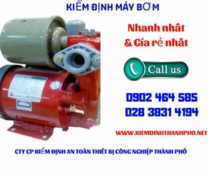 Hình ảnh kiểm định máy bơm