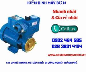 Hình ảnh kiểm định máy bơm