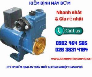 Hình ảnh kiểm định máy bơm