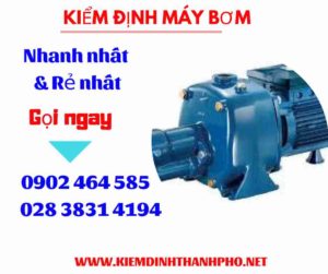 Hình ảnh kiểm định máy bơm