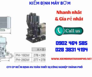 Hình ảnh kiểm định máy bơm