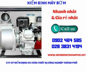 Hình ảnh kiểm định máy bơm