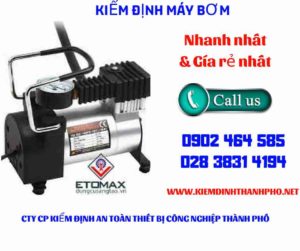 Hình ảnh kiểm định máy bơm