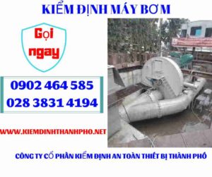 Hình ảnh kiểm định máy bơm