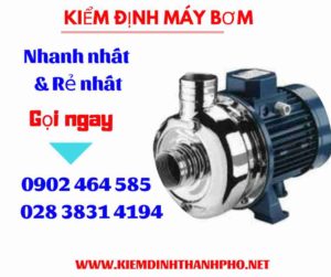 Hình ảnh kiểm định máy bơm