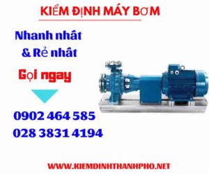 Hình ảnh kiểm định máy bơm