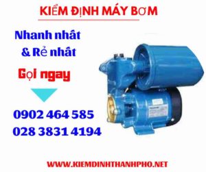 Hình ảnh kiểm định máy bơm