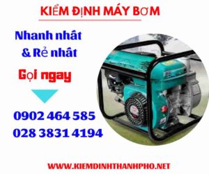 Hình ảnh kiểm định máy bơm