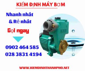 Hình ảnh kiểm định máy bơm