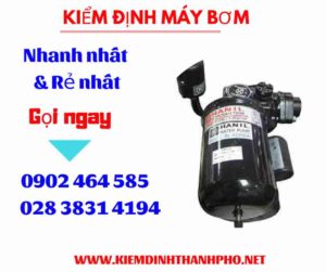 Hình ảnh kiểm định máy bơm