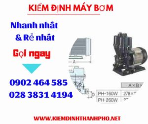 Hình ảnh kiểm định máy bơm