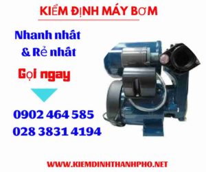 Hình ảnh kiểm định máy bơm