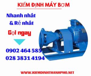 Hình ảnh kiểm định máy bơm