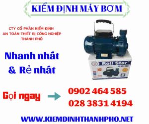 Hình ảnh kiểm định máy bơm