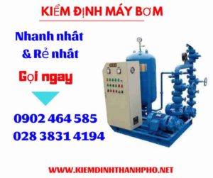 Hình ảnh kiểm định máy bơm