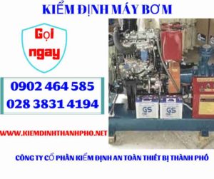 Hình ảnh kiểm định máy bơm