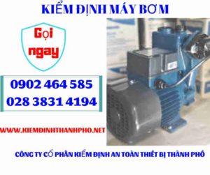 Hình ảnh kiểm định máy bơm