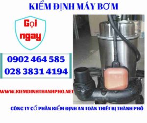 Hình ảnh kiểm định máy bơm