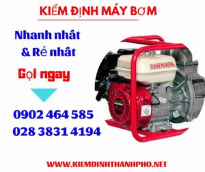 Hình ảnh kiểm định máy bơm