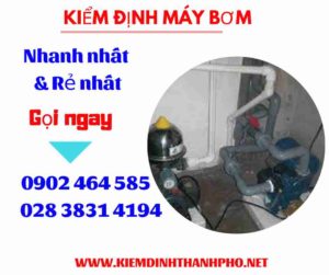 Hình ảnh kiểm định máy bơm