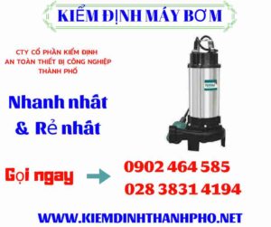 Hình ảnh kiểm định máy bơm