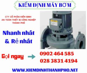 Hình ảnh kiểm định máy bơm