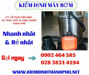 Hình ảnh kiểm định máy bơm