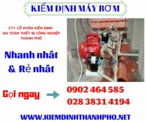 Hình ảnh kiểm định máy bơm