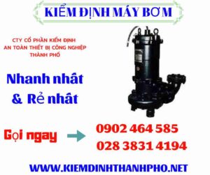 Hình ảnh kiểm định máy bơm