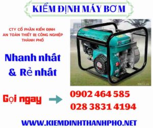 Hình ảnh kiểm định máy bơm