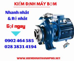 Hình ảnh kiểm định máy bơm