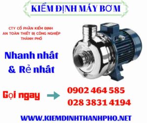 Hình ảnh kiểm định máy bơm