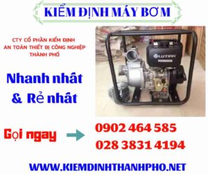 Hình ảnh kiểm định máy bơm