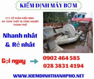 Hình ảnh kiểm định máy bơm