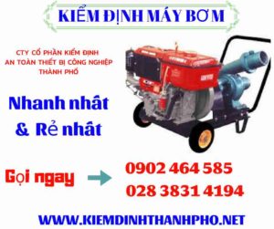 Hình ảnh kiểm định máy bơm